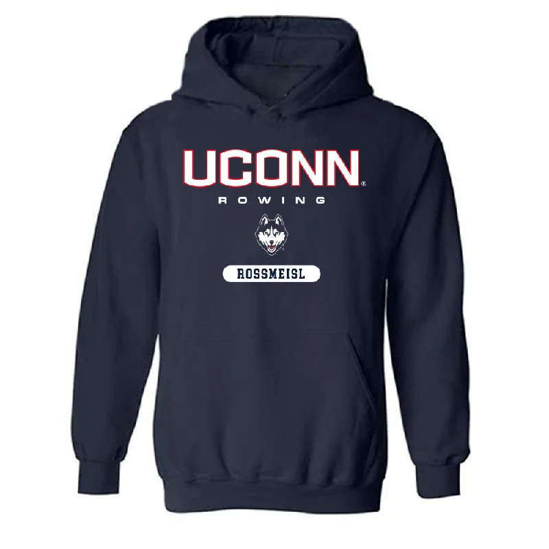 UConn - NCAA Women's Rowing : Emily Rossmeisl - Classic Shersey Hooded Sweatshirt Hoodie with Cuffed Sleeves Snug Secure UConn - NCAA Women's Rowing : Emily Rossmeisl - Classic Shersey Hooded Sweatshirt Hoodie with Cuffed Sleeves Snug Secure