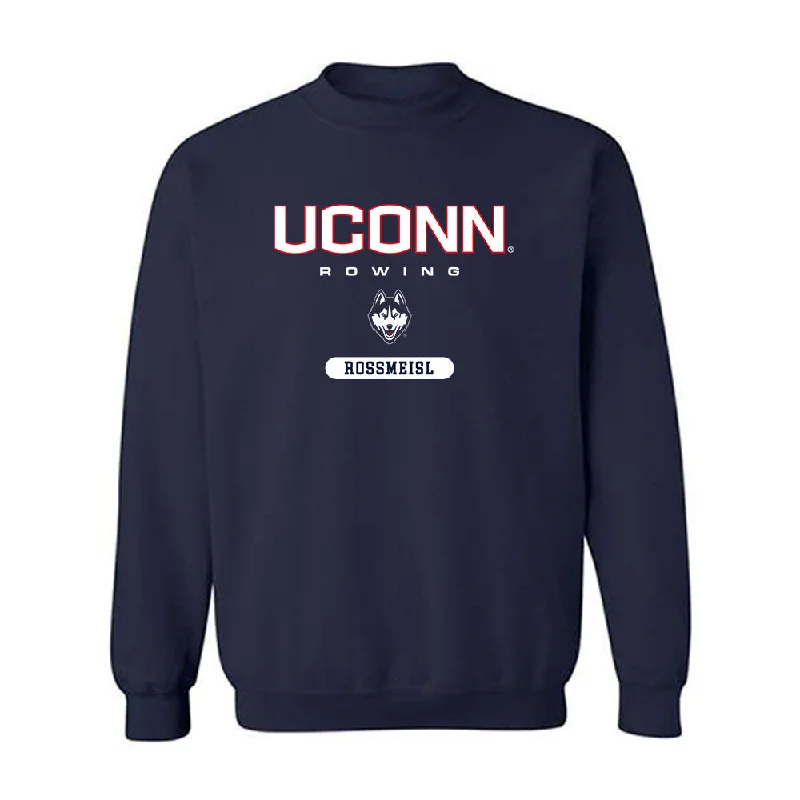 UConn - NCAA Women's Rowing : Emily Rossmeisl - Classic Shersey Crewneck Sweatshirt Hoodie with Elastic Cuffs Stretchable Comfortable UConn - NCAA Women's Rowing : Emily Rossmeisl - Classic Shersey Crewneck Sweatshirt Hoodie with Elastic Cuffs Stretchable Comfortable