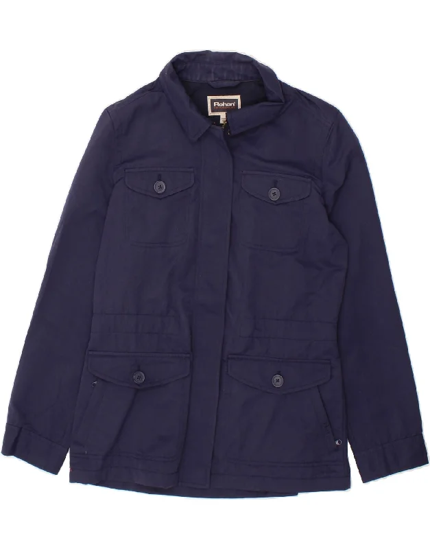 ROHAN Womens Utility Jacket UK 12 Medium Navy Blue Polyamide Striped Jacket Polka Dot Jacket Floral Jacket ROHAN Womens Utility Jacket UK 12 Medium Navy Blue Polyamide Striped Jacket Polka Dot Jacket Floral Jacket