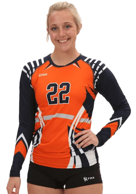 Vertigo Womens L/S Sublimated Jersey Long Sleeve Jersey Tee
