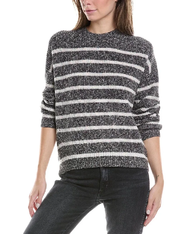 Michael Stars Richie Sweater Ribbed Striped Patterned