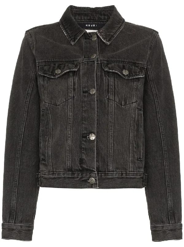 Classic Denim Jacket Toggled Jacket Drawstring Jacket Belted Jacket