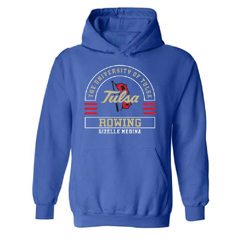 Tulsa - NCAA Women's Rowing : Gizelle Medina - Classic Fashion Shersey Hooded Sweatshirt Hoodie with Hood Adjustable Protection Tulsa - NCAA Women's Rowing : Gizelle Medina - Classic Fashion Shersey Hooded Sweatshirt Hoodie with Hood Adjustable Protection