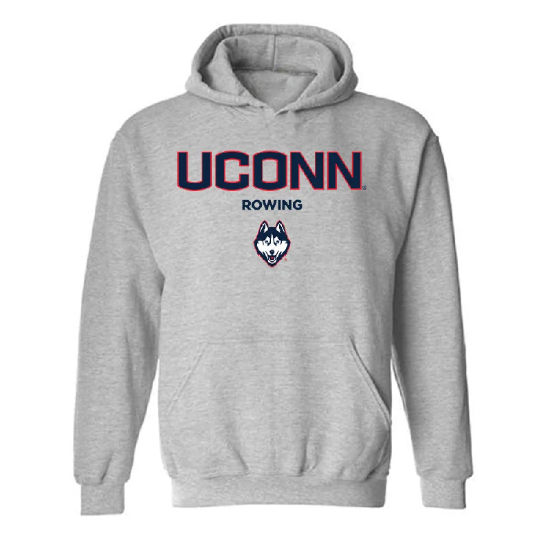 UConn - NCAA Women's Rowing : Jordyn Chezem - Classic Shersey Hooded Sweatshirt Hoodie with Hem Fringe Bohemian Relaxed UConn - NCAA Women's Rowing : Jordyn Chezem - Classic Shersey Hooded Sweatshirt Hoodie with Hem Fringe Bohemian Relaxed