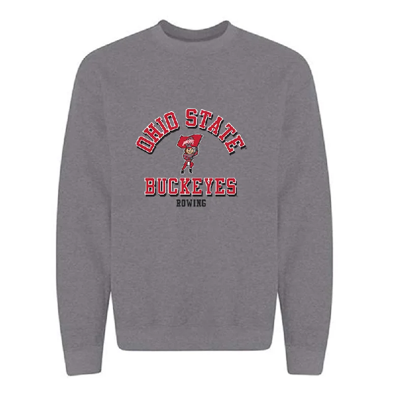 Ohio State - NCAA Women's Rowing : Rebecca Fullerman - Classic Shersey Crewneck Sweatshirt Hoodie with Front Slit Layering Stylish