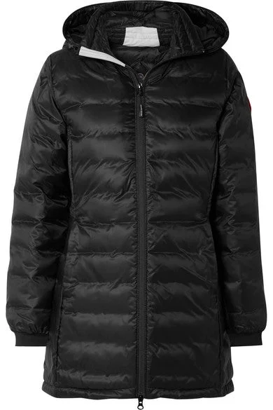 Camp hooded quilted shell down jacket Cotton Fabric Linen Fabric Terry Fabric