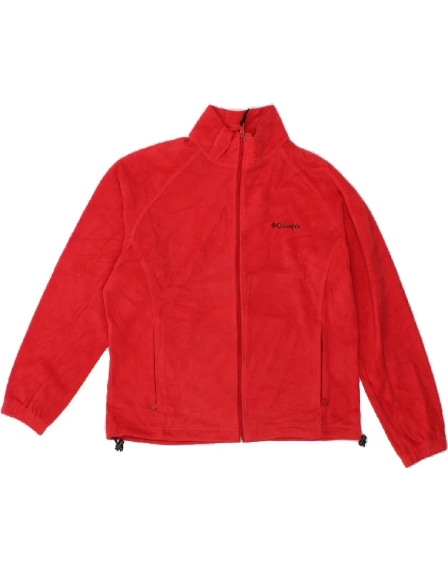COLUMBIA Womens Fleece Jacket UK 18 XL Red Polyester Fleece Jacket Down Jacket Parka COLUMBIA Womens Fleece Jacket UK 18 XL Red Polyester Fleece Jacket Down Jacket Parka
