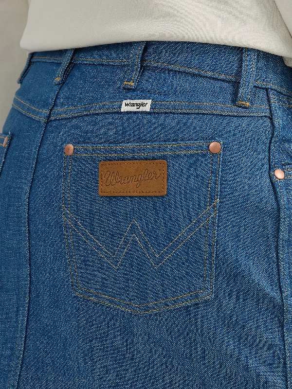 Wrangler Denim Original Blue Mini Skirt velvet skirt luxury