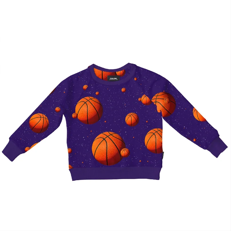 SNURK Basketball Stars Sweater Kids Plaid Sweater Polka Dot Checkered