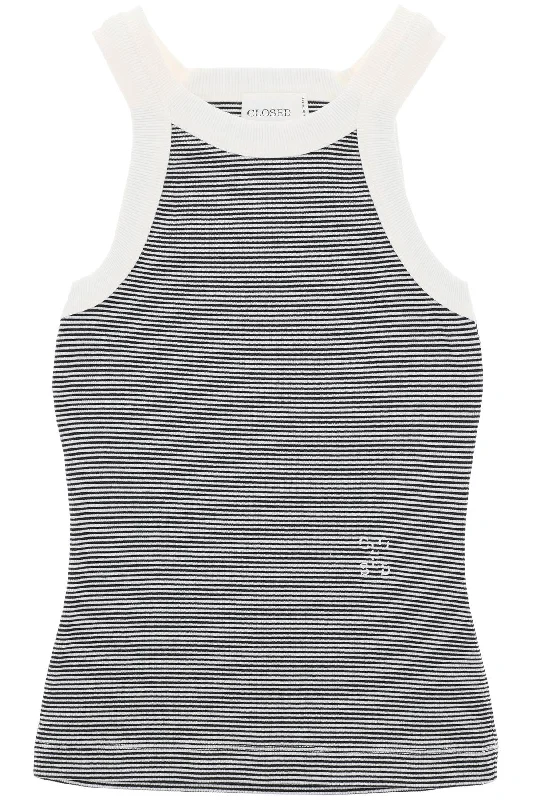 Closed Women's Striped Racer Tank Top sexy tank top