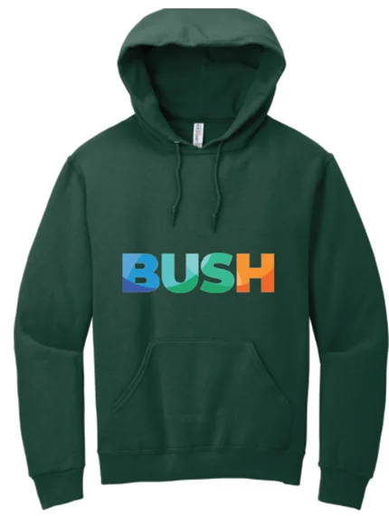 BUSH Adult Hoodie (NCN Logo) Hoodie with Patch Decorative Personalized