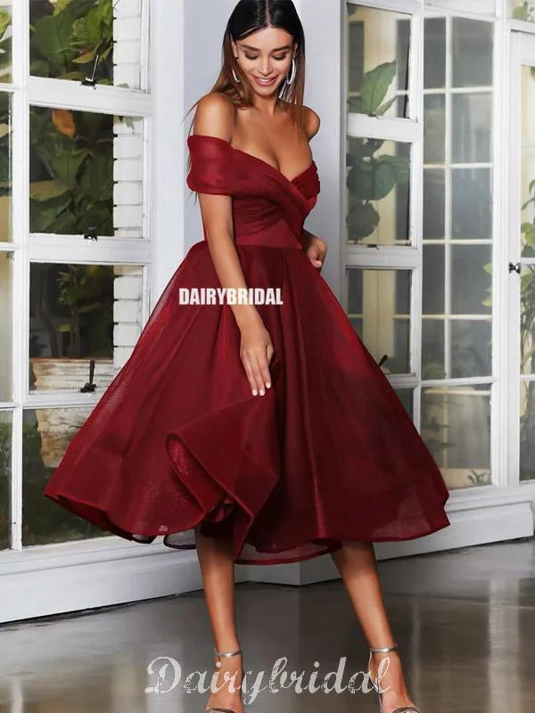 Off Shoulder A-line Organza Different Colors Homecoming Dress, FC4492 empire Waist empire Off Shoulder A-line Organza Different Colors Homecoming Dress, FC4492 empire Waist empire