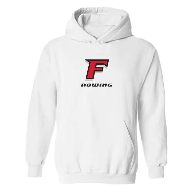 Fairfield - NCAA Women's Rowing : Sadie Eppinger - Classic Shersey Hooded Sweatshirt Hoodie with Strings Custom Fit Adjustable