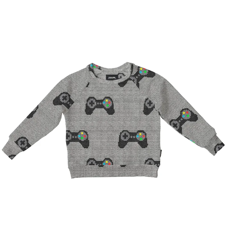 SNURK Game Night Sweater Kids Boxy Sweater Fitted Sweater A-Line