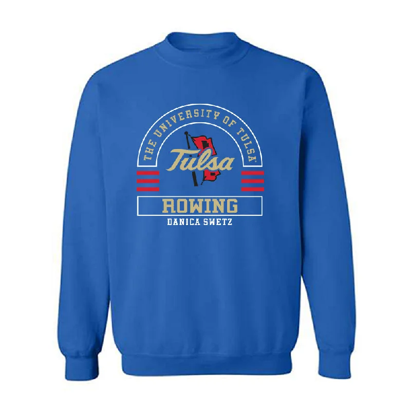 Tulsa - NCAA Women's Rowing : Danica Swetz - Classic Fashion Shersey Crewneck Sweatshirt Hoodie with Thumb Holes Functional Cozy Tulsa - NCAA Women's Rowing : Danica Swetz - Classic Fashion Shersey Crewneck Sweatshirt Hoodie with Thumb Holes Functional Cozy