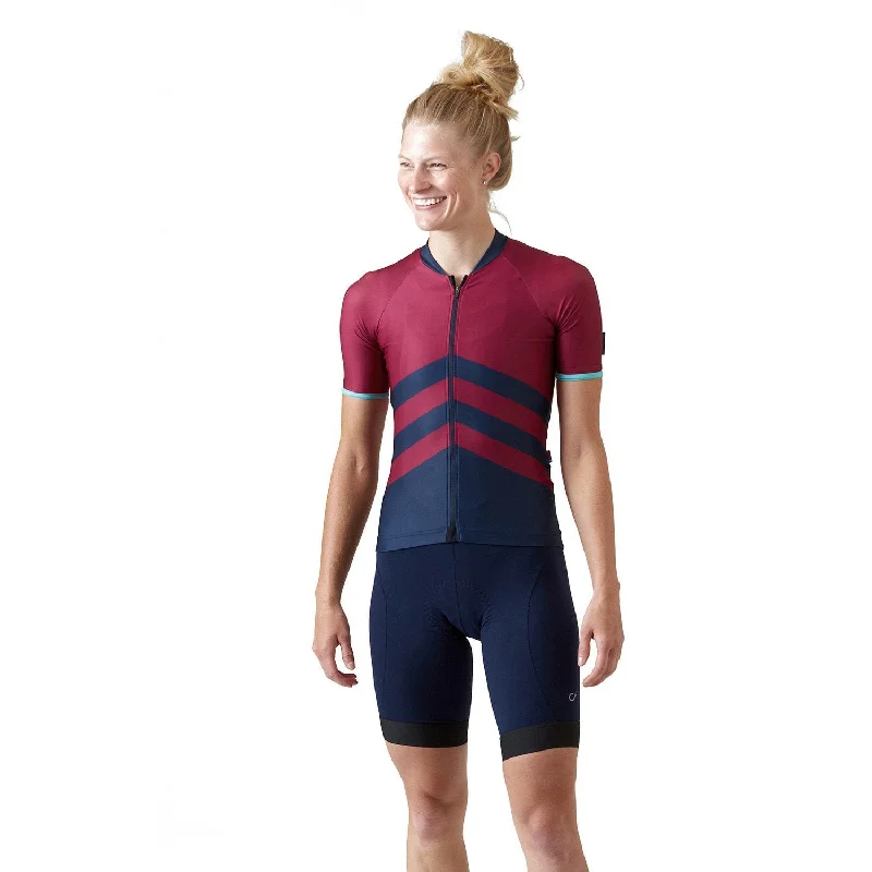 Velocio Chevron ES Short Sleeve Jersey Chic Jersey Tee