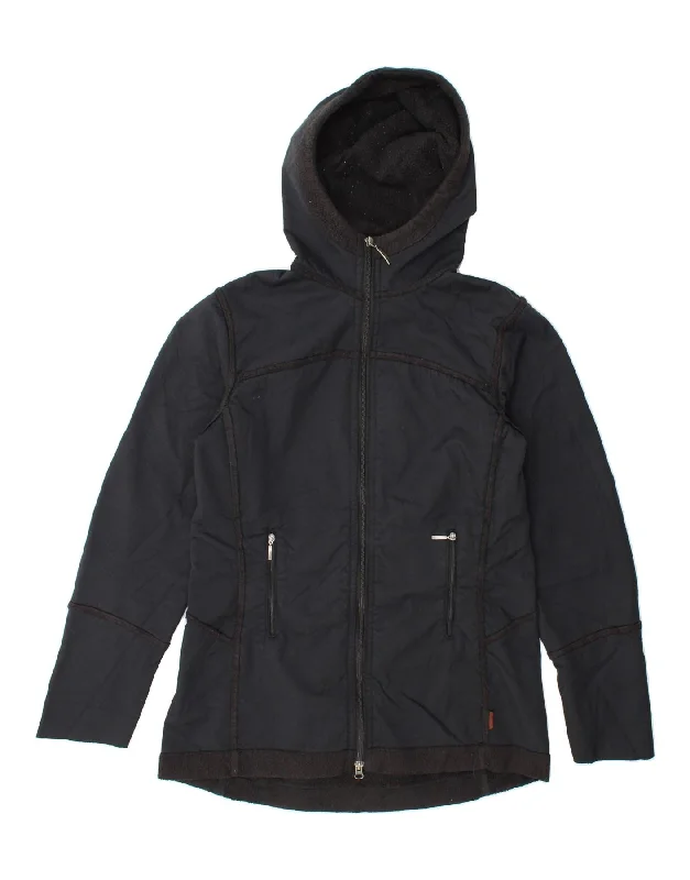 COLUMBIA Womens Hooded Windbreaker Jacket UK 10 Small Navy Blue Nylon Zippered Jacket Buttoned Jacket Snapped Jacket COLUMBIA Womens Hooded Windbreaker Jacket UK 10 Small Navy Blue Nylon Zippered Jacket Buttoned Jacket Snapped Jacket