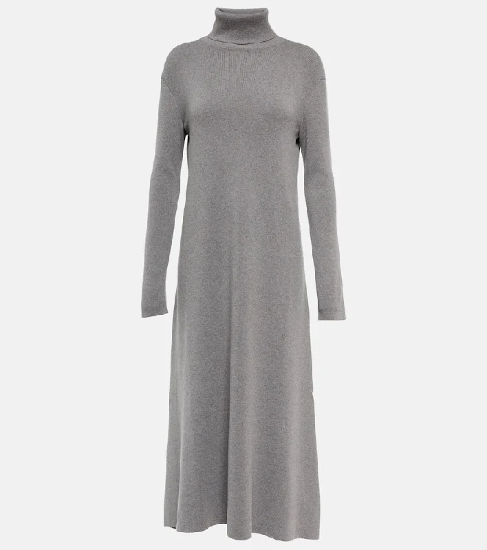 Loro Piana Grassmoor cashmere sweater dress Terry Blend Velvet Blend Canvas Blend