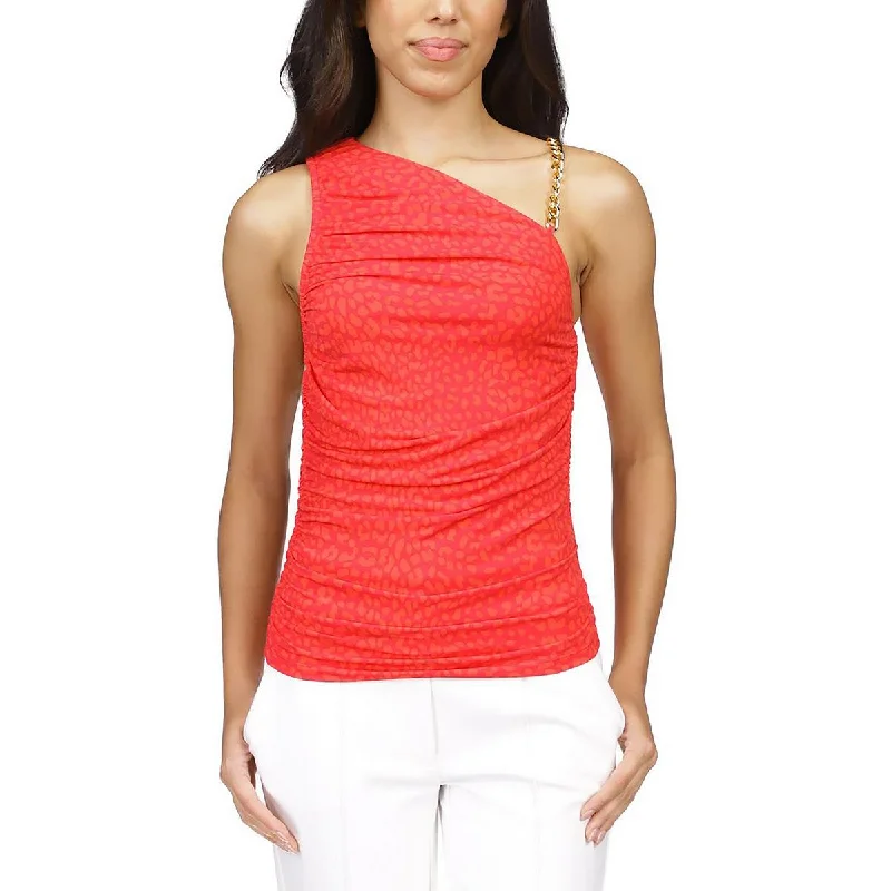 Womens Printed Asymmetric Tank Top fitness tank top