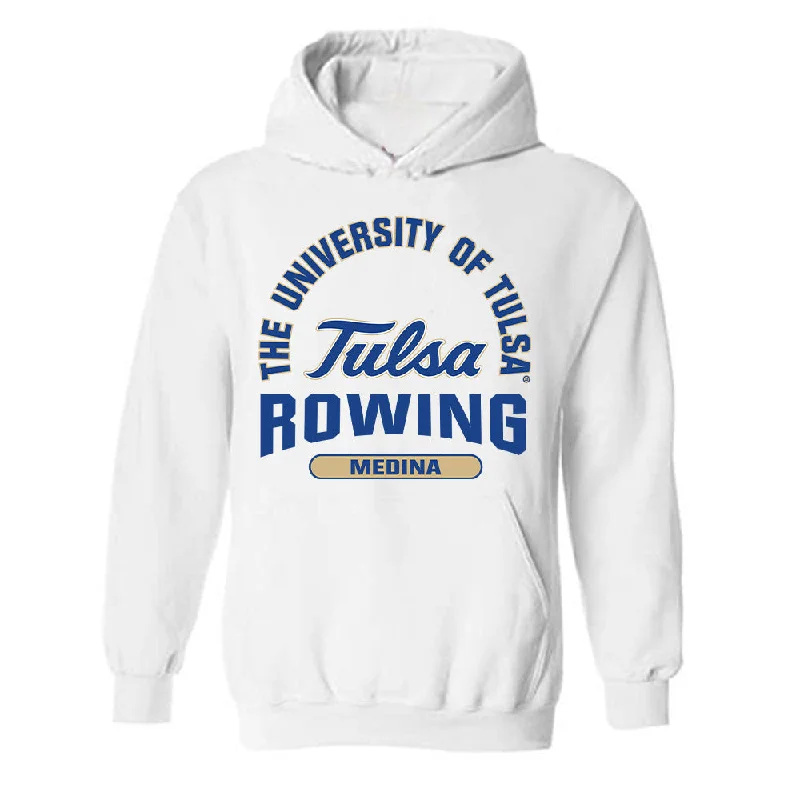 Tulsa - NCAA Women's Rowing : Gizelle Medina - Classic Fashion Shersey Hooded Sweatshirt Cotton Hoodie Fleece Lining Warmth Tulsa - NCAA Women's Rowing : Gizelle Medina - Classic Fashion Shersey Hooded Sweatshirt Cotton Hoodie Fleece Lining Warmth