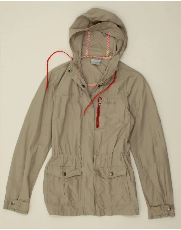 COLUMBIA Womens Hooded Utility Jacket UK 6 XS Grey Cotton Jersey Jacket Tulle Jacket Batik Jacket COLUMBIA Womens Hooded Utility Jacket UK 6 XS Grey Cotton Jersey Jacket Tulle Jacket Batik Jacket