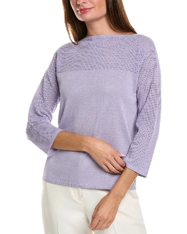 St. John Bateau Neck Sweater Sweater Knitwear Pullover