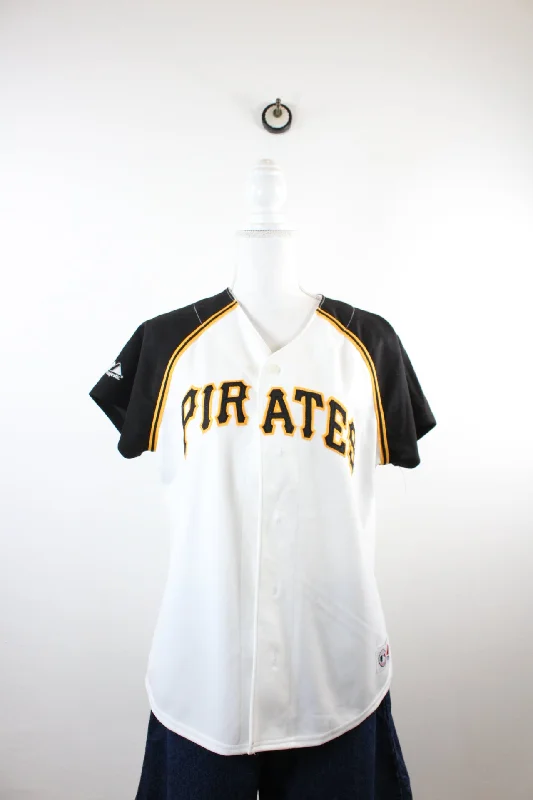 Vintage Pirates Jacket (XL) Front Pockets Side Pockets Patch Pockets