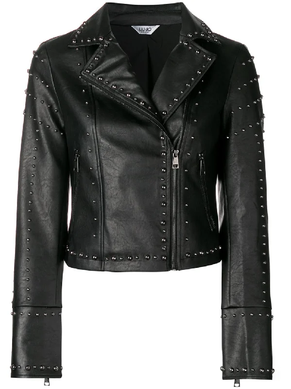 studded biker jacket Mesh Jacket Canvas Jacket Denim Jacket