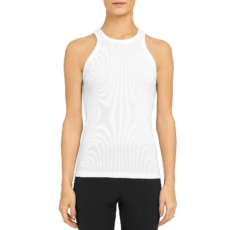 Plus Womens Sleeveless Ribbed Tank Top activewear tank top