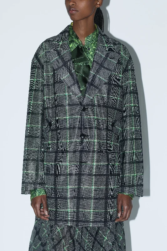 MESH PRINT JACKET Mesh Jacket Canvas Jacket Denim Jacket