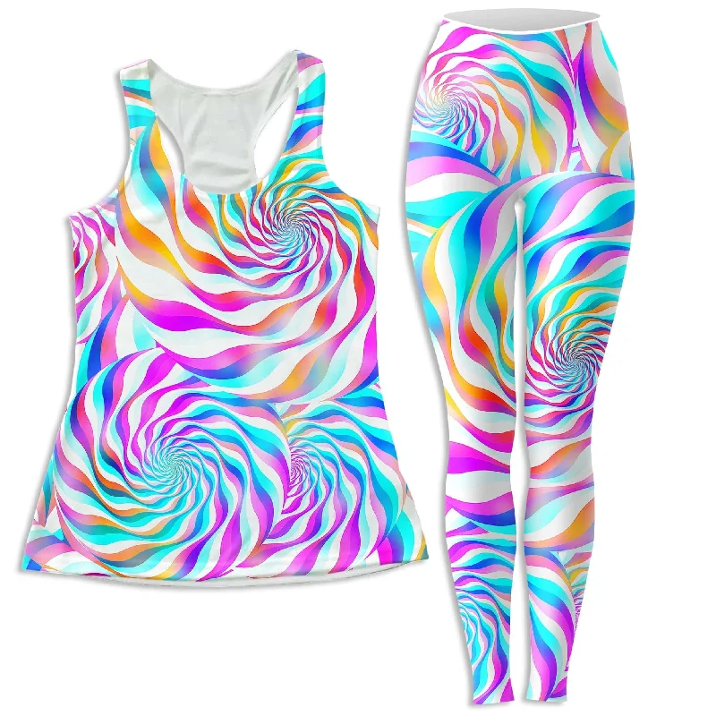 Cloud Surfing Women's Tank and Leggings Combo cropped tank top