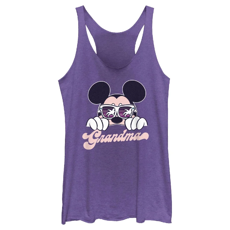 Women's Mickey & Friends Cool Summer Grandma Racerback Tank Top strapless tank top