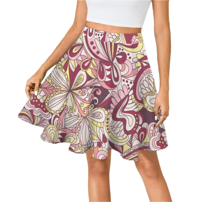 Piki Flare Mini Skirt lightweight skirt design