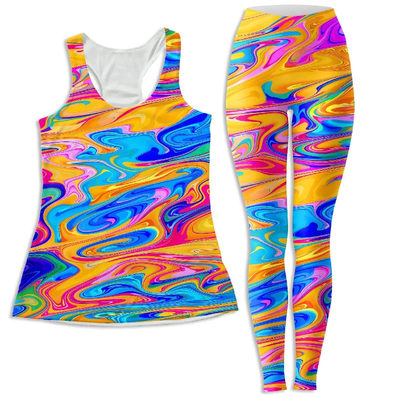 Phaze Women's Tank and Leggings Combo neon tank top