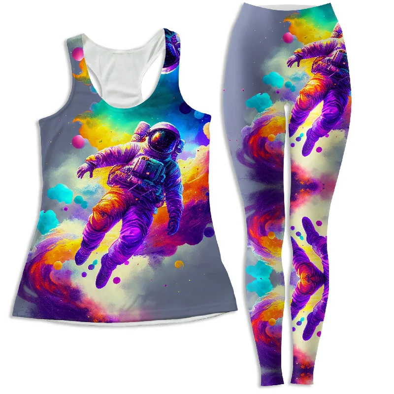 Floating Away Women's Tank and Leggings Combo graphic tank top