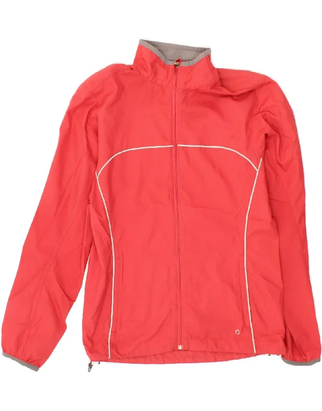 MOUNTAIN EQUIPMENT Womens Tracksuit Top Jacket UK 14 Medium Red Jacket Blazer Coat
