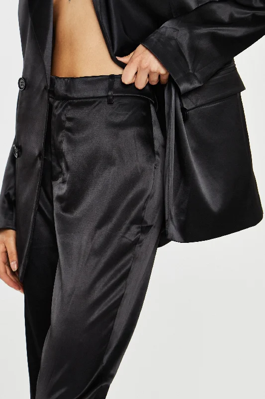 Satin Trousers Trousers sophisticated sleek