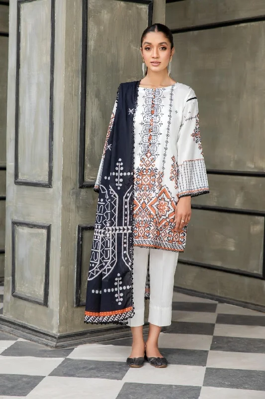 3 PC Unstitched | Printed Lawn Shirt + Printed Cotton Net Dupatta + Dyed Cambric Trouser Trousers Striped Patterned 3 PC Unstitched | Printed Lawn Shirt + Printed Cotton Net Dupatta + Dyed Cambric Trouser Trousers Striped Patterned