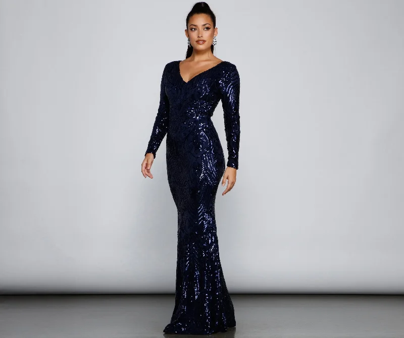 Ireland Formal Stylish Sequin Mermaid Dress
