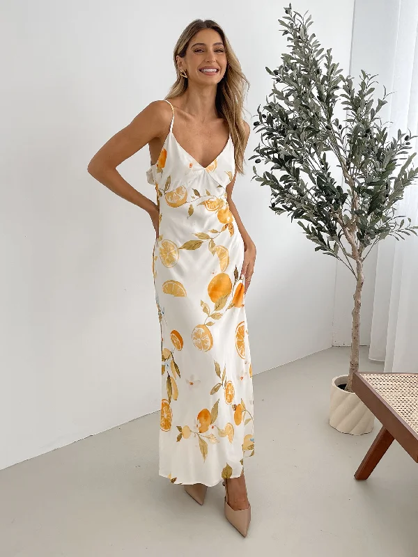 Shaela Dress - Yellow Print