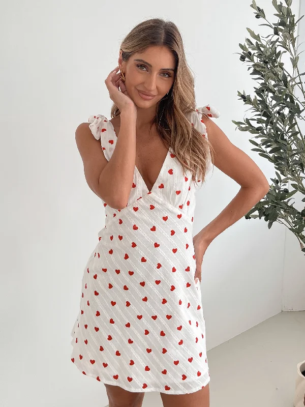 Carolyn Dress - White Print
