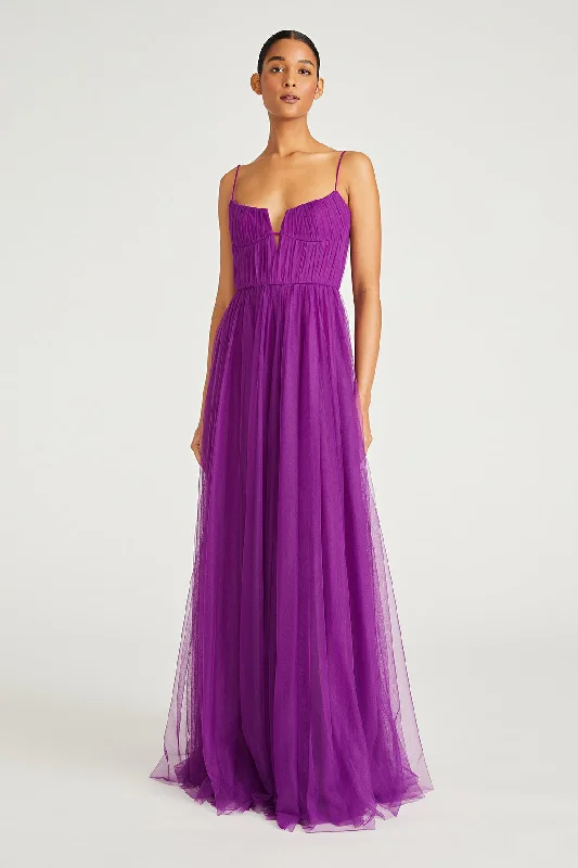 MONIQUE LHUILLIER NYLA TULLE DRESS