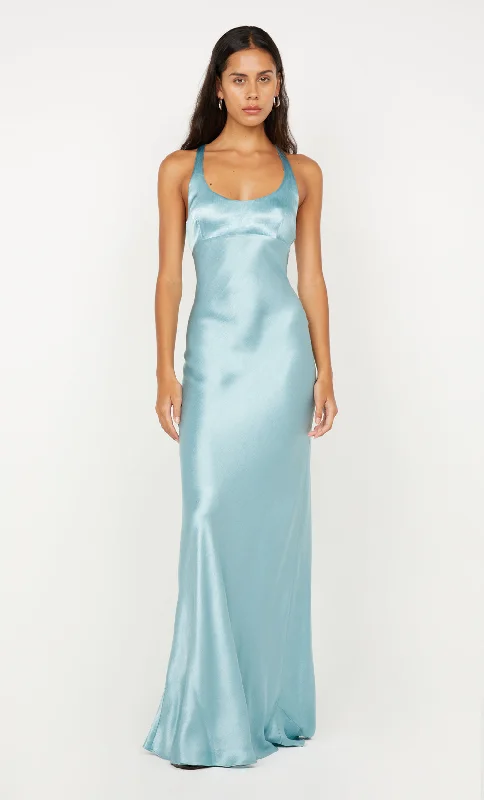 MAXINA CROSSOVER DRESS - SEA SPRAY