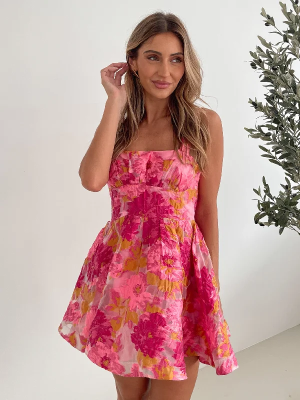 Allana Dress - Pink Floral