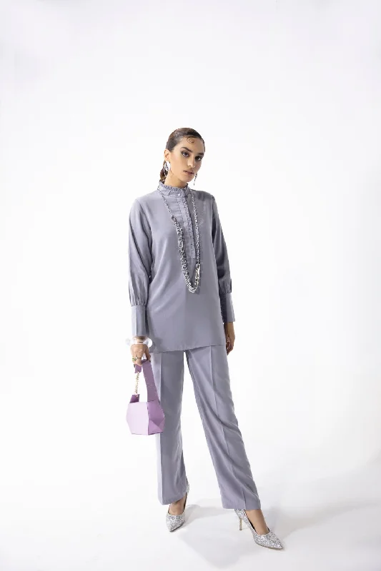 2 PC Stitched | Stone Wash Top + Trouser Trousers Exclusive Limited