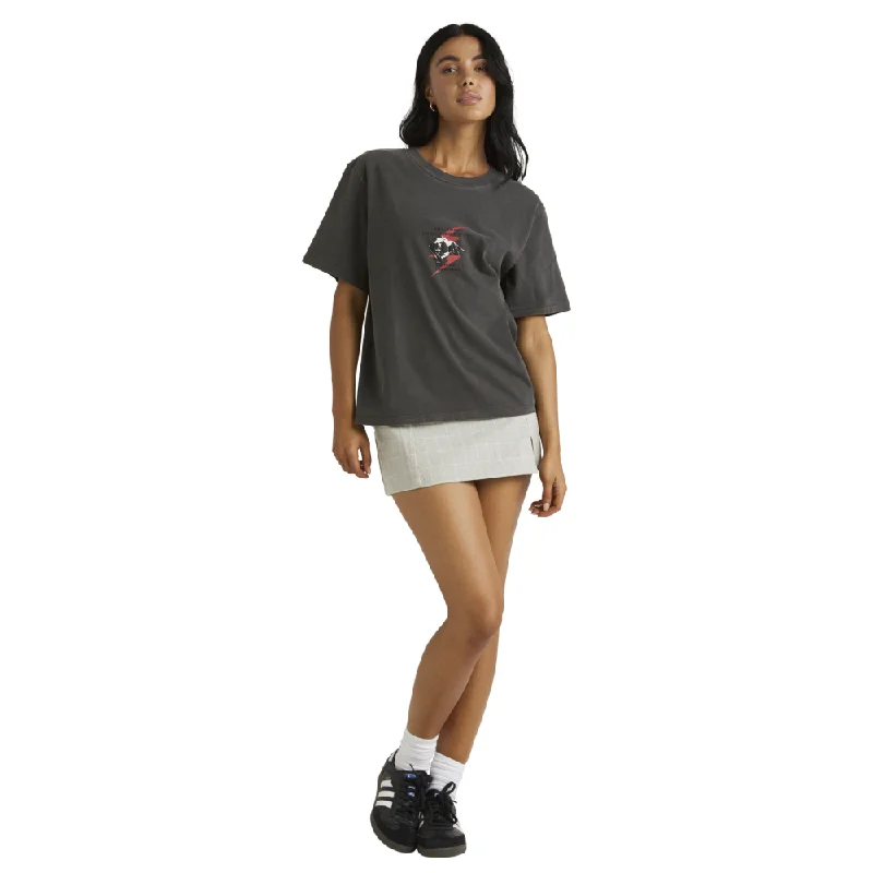Panther Easy Tee- Womens Striped Floral Plaid