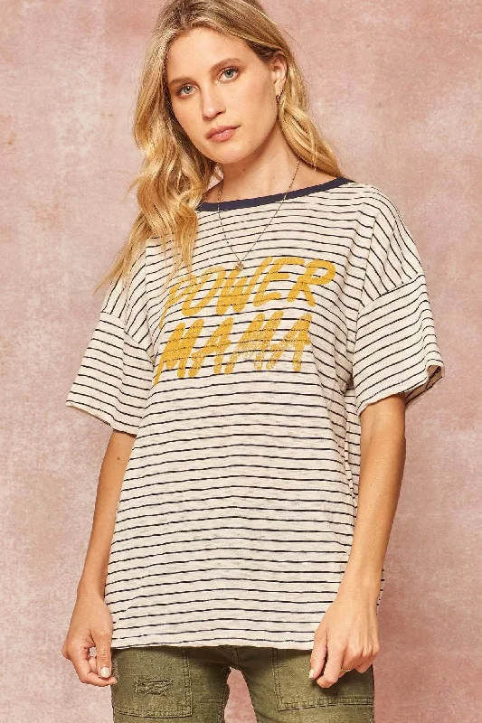 Power Mama Vintage Striped Graphic Ringer Tee Wool Fabric Cashmere Fabric Tweed Fabric Power Mama Vintage Striped Graphic Ringer Tee Wool Fabric Cashmere Fabric Tweed Fabric