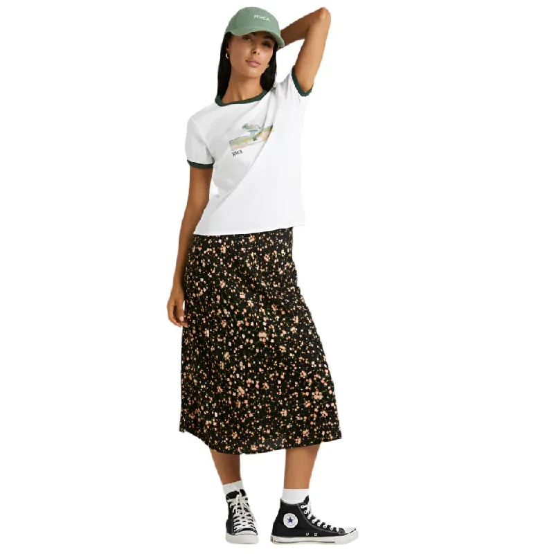 Roswell Shrunken Tee- Womens Notch Collar Peter Pan Collar Cowl Neck