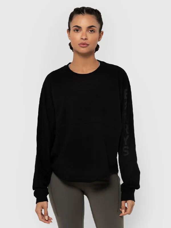 BARRY'S BLACK JERSEY LS TEE Fleece Nylon Spandex