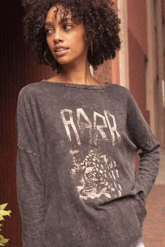 RARR Leopard Vintage Long-Sleeve Graphic Tee Wool Fabric Cashmere Fabric Tweed Fabric RARR Leopard Vintage Long-Sleeve Graphic Tee Wool Fabric Cashmere Fabric Tweed Fabric